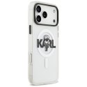 Karl Lagerfeld IML Karl Sketch Logo MagSafe - Etui iPhone 17 Pro Max (przezroczysty)