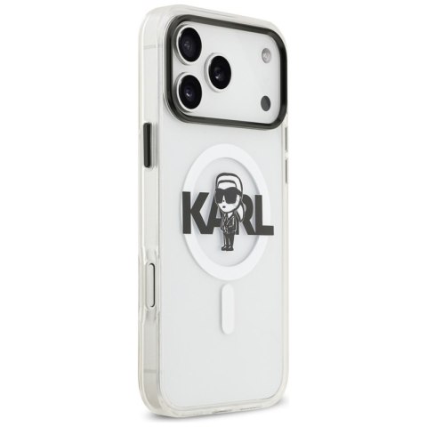 Karl Lagerfeld IML Karl Sketch Logo MagSafe - Etui iPhone 17 Pro Max (przezroczysty)