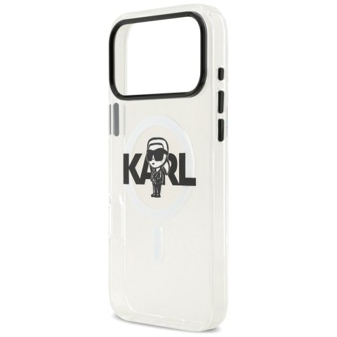 Karl Lagerfeld IML Karl Sketch Logo MagSafe - Etui iPhone 17 Pro Max (przezroczysty)