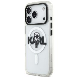 Karl Lagerfeld IML Karl Sketch Logo MagSafe - Etui iPhone 17 Pro (przezroczysty)