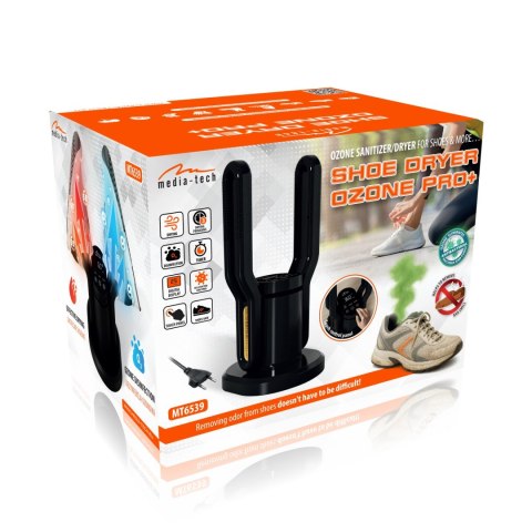 SHOE DRYER OZONE PRO+ (czarna) - Profesionalna, stacjonarna suszarka ozonator do obuwia, rękawiczek, czapek, kasków likwidująca 