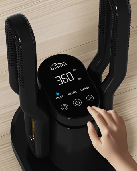 SHOE DRYER OZONE PRO+ (czarna) - Profesionalna, stacjonarna suszarka ozonator do obuwia, rękawiczek, czapek, kasków likwidująca 