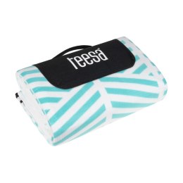 Koc mata piknikowa z izolacją i długim paskiem 200x300 cm TEESA - niebieski kłos