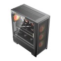 Obudowa komputerowa DARKFLASH AIRNOVA + 3 wentylatory (czarna)