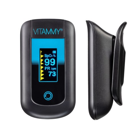VITAMMY ESATURINO Medyczny pulsoksymetr napalcowy OLED z algorytmem tolerancji ruchu