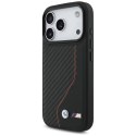BMW M Carbon Line & Logo MagSafe - Etui iPhone 17 Pro (czerwony)