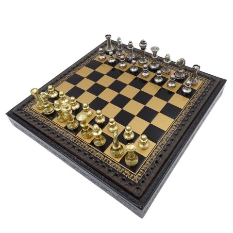 Ekskluzywne Mosiężne Szachy Italfama 28x28 cm - N001