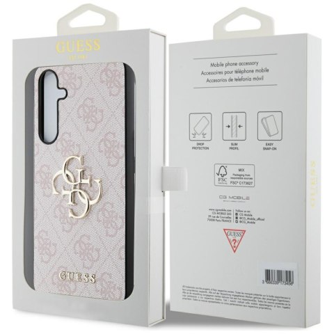Guess 4G Big Metal Logo - Etui Samsung Galaxy A55 5G (różowy)