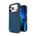 Speck Presidio2 Grip MagSafe - Etui iPhone 17 Pro (Deep Sea/Silver Metallic)