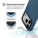 Speck Presidio2 Grip MagSafe - Etui iPhone 17 Pro (Deep Sea/Silver Metallic)
