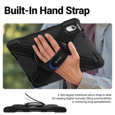 Crong Defender Plus - Pancerne etui Samsung Galaxy Tab A11+ 10.9" (czarny)