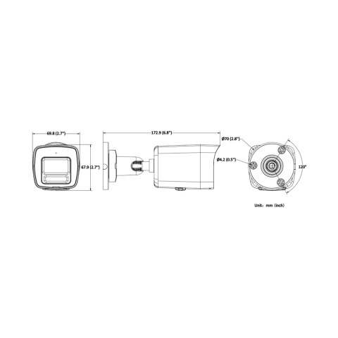 KAMERA IP DS-2CD1047G3H-LIUF 2.8MM PL ColorVu 3.0 Smart Hybrid Light - 4 Mpx 2.8 mm Hikvision