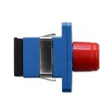 Qoltec Adapter hybrydowy SC/UPC - ST/UPC | Simplex | Multimode