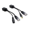 Qoltec Adapter zasilania PoE | LAN | RJ-45 | 5.5*2.1 mm