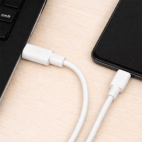 Qoltec Kabel USB 2.0 typ C męski | USB 2.0 typ C męski | 1.4m | Biały