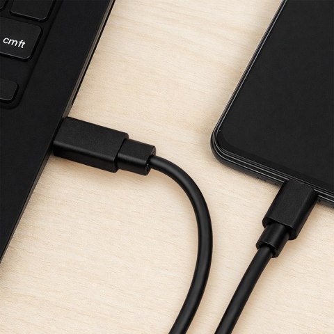 Qoltec Kabel USB 2.0 typ C męski | USB 2.0 typ C męski | 1.4m | Czarny