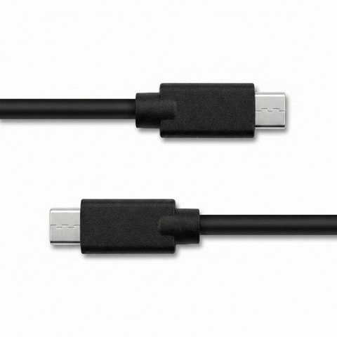 Qoltec Kabel USB 2.0 typ C męski | USB 2.0 typ C męski | 2.5m | Czarny