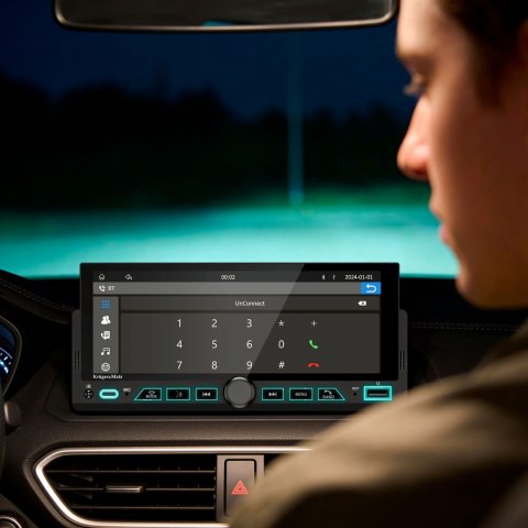 Radio samochodowe Kruger&Matz KM2017 CarPlay/AndroidAuto