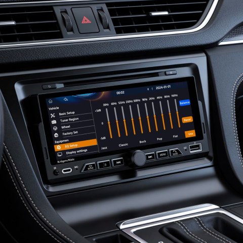 Radio samochodowe Kruger&Matz KM2017 CarPlay/AndroidAuto