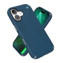 Speck Presidio2 Grip MagSafe - Etui iPhone 17 (Deep Sea/Silver Metallic)