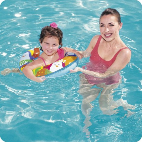 Koło plażowe do pływania pingwiny dla dzieci Bestway 36113
