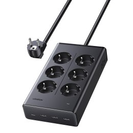 Listwa zasilająca UGREEN S622 6 gniazd 1.5m (czarna)