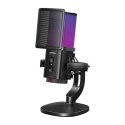 Mikrofon do komputera Ugreen CM581, 24-bit/96kHz, USB-C, RGB (czarny)