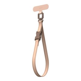 Moshi 2-in-1 Wrist & Body Strap with Adapter - Smycz ze skóry eco do telefonu (Milktea Brown)