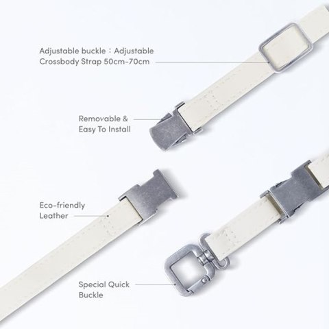 Moshi 2-in-1 Wrist & Body Strap with Adapter - Smycz ze skóry eco do telefonu (Moss Green)