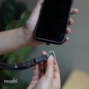 Moshi 2-in-1 Wrist & Body Strap with Adapter - Smycz ze skóry eco do telefonu (Moss Green)