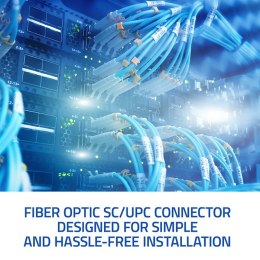 Qoltec Złącza światłowodowe SC/UPC | Singlemode | 3.0mm
