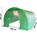 Tunel foliowy - szklarnia ogrodowa - 3x8 m