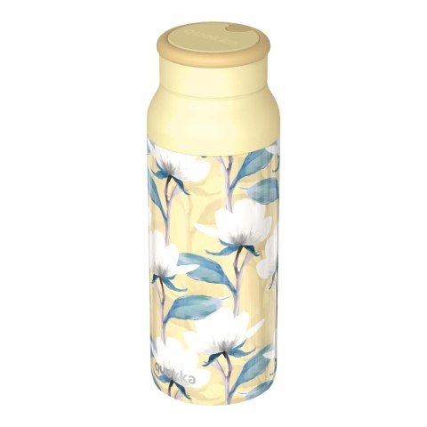 Quokka Echo - Butelka ze stali nierdzewnej 690 ml z silikonowym uchwytem (Magnolia)