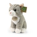 Rappa - Pluszowa realistyczna maskotka Kot szary siedzący 23 cm Eco-Friendly Soft Collection