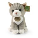 Rappa - Pluszowa realistyczna maskotka Kot szary siedzący 23 cm Eco-Friendly Soft Collection