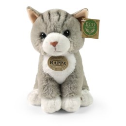 Rappa - Pluszowa realistyczna maskotka Kot szary siedzący 23 cm Eco-Friendly Soft Collection
