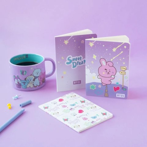 BT21 - Zestaw zeszytów A6 COOKY (3 sztuki)