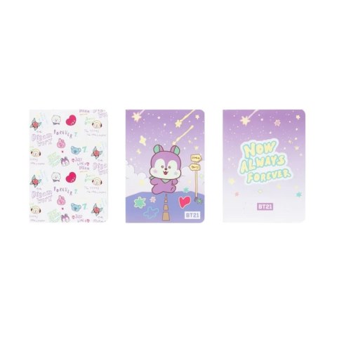 BT21 - Zestaw zeszytów A6 MANG (3 sztuki)