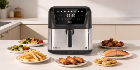 Frytkownica beztłuszczowa TEESA DIGITAL AIR FRYER XXL , 8L , 1700W, duża miska , programy , podtrzymywanie ciepła