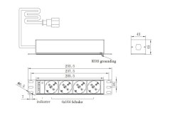 Lanview LVR-2MSCH-SCH-C13-4 bez kategorii