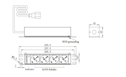 Lanview LVR-2MSCH-SCH-C13-4 bez kategorii