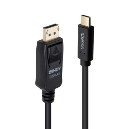 Lindy 43502 adapter kablowy 3 m USB Type-C DisplayPort Czarny