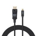 Lindy 43502 adapter kablowy 3 m USB Type-C DisplayPort Czarny