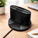 Qoltec Inteligentny czytnik chipowych kart ID SCR-0632 | USB 2.0 + Adapter USB-C