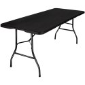 Stół cateringowy BALI BLACK składany w walizkę 180 cm czarny