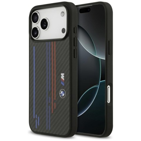 BMW M Kevlar Lines & Logo MagSafe - Etui iPhone 17 Pro Max (czarny)