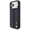 BMW M Perforated Stripe Logo MagSafe - Etui iPhone 17 Pro Max (granatowy)