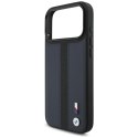 BMW M Perforated Stripe Logo MagSafe - Etui iPhone 17 Pro Max (granatowy)