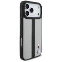 BMW M Perforated Stripe Logo MagSafe - Etui iPhone 17 Pro Max (szary)