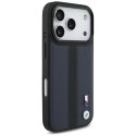BMW M Perforated Stripe Logo MagSafe - Etui iPhone 17 Pro (granatowy)